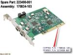 PCI interface card – IEEE-1394 (FireWire), LV26, with gasket